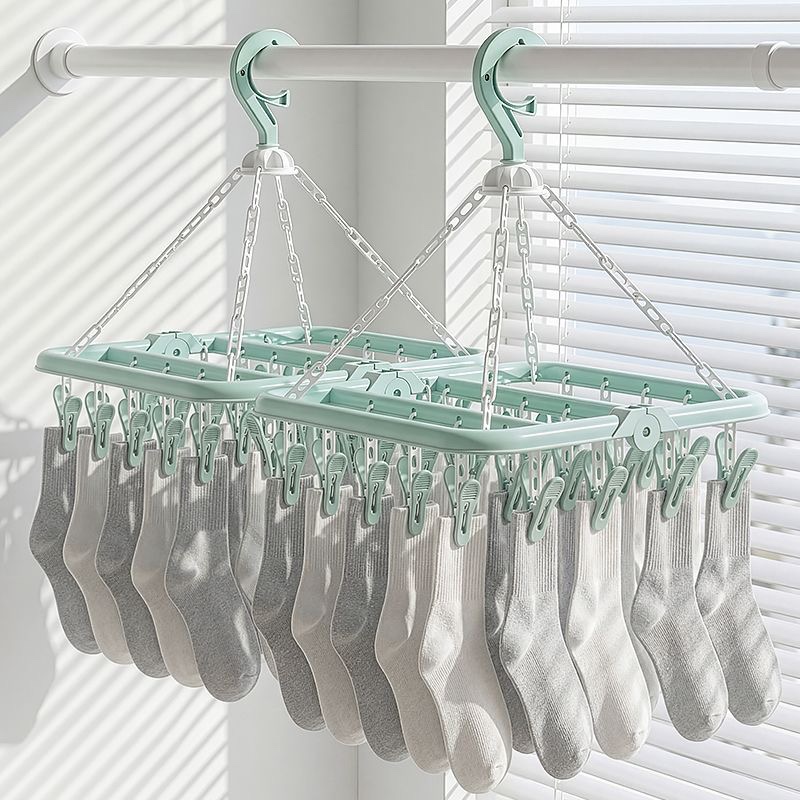 Sock Organizer Tray - Varal de Secagem Dobrável Multifuncional para
