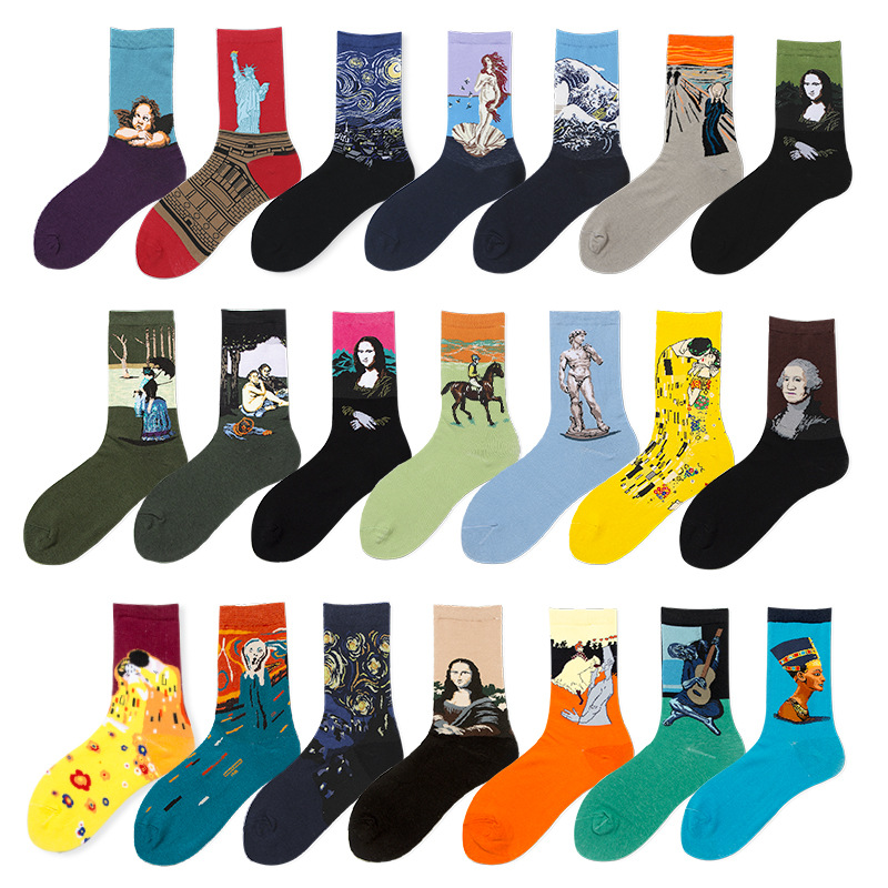 Cotton Crew Sock Pack - 7 pares lote pacote dropshipping meias