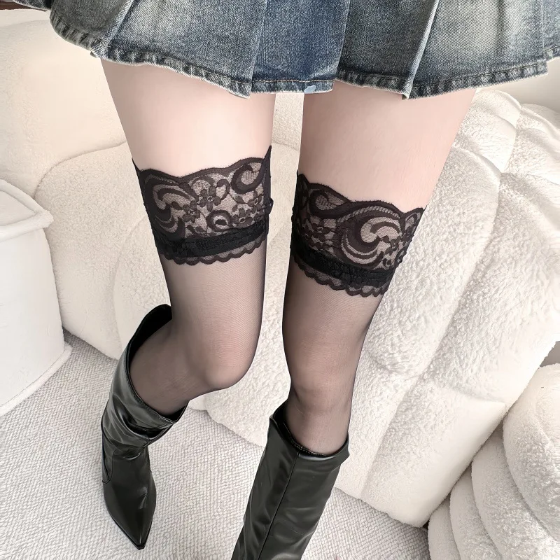 Meias de renda feminina cinto  - Tights Pantyhose Sheer avaliação e preço
