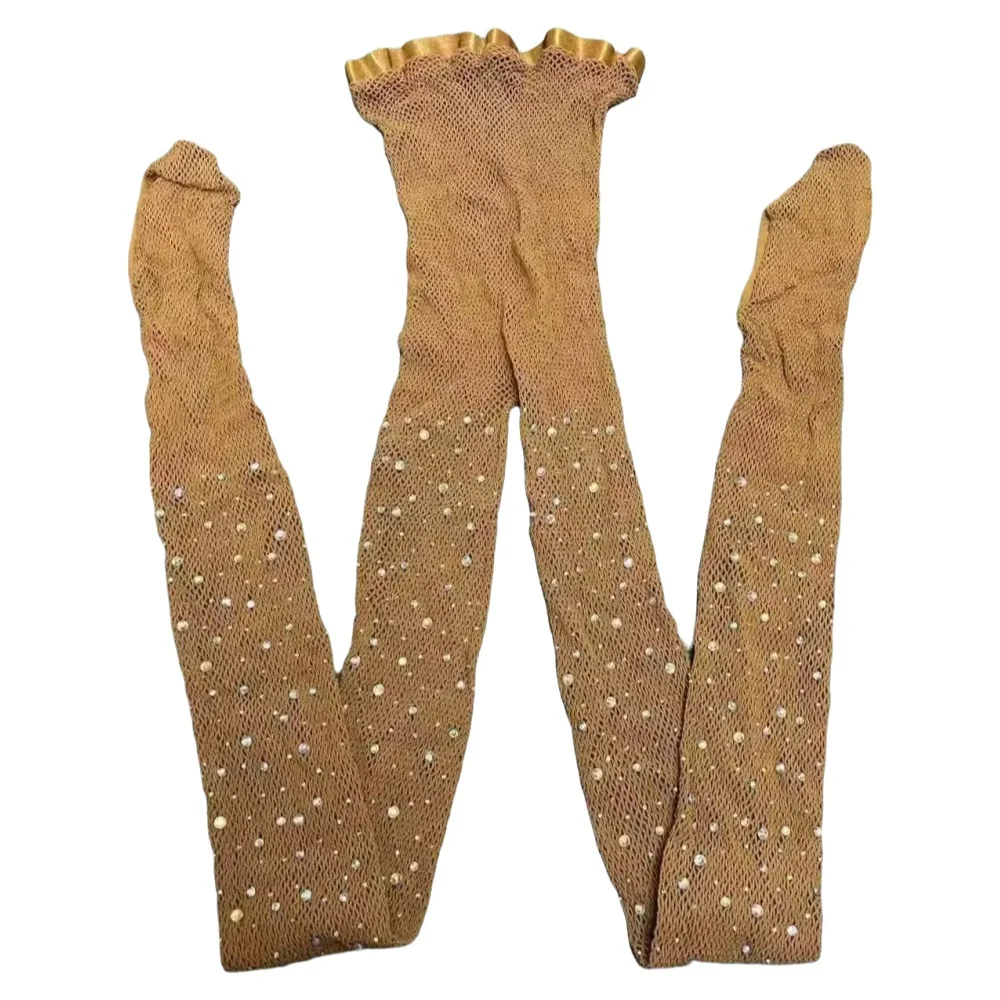 Meia de Baile Profissional e D - Fishnet Stocking Women avaliação e preço