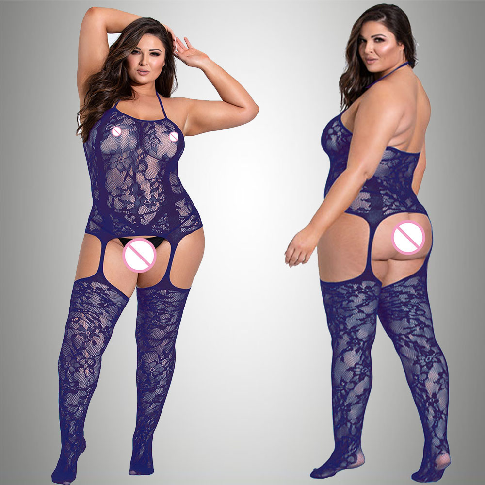 Novo plus size bodystocking bo - Fishnet Stocking Women avaliação e preço