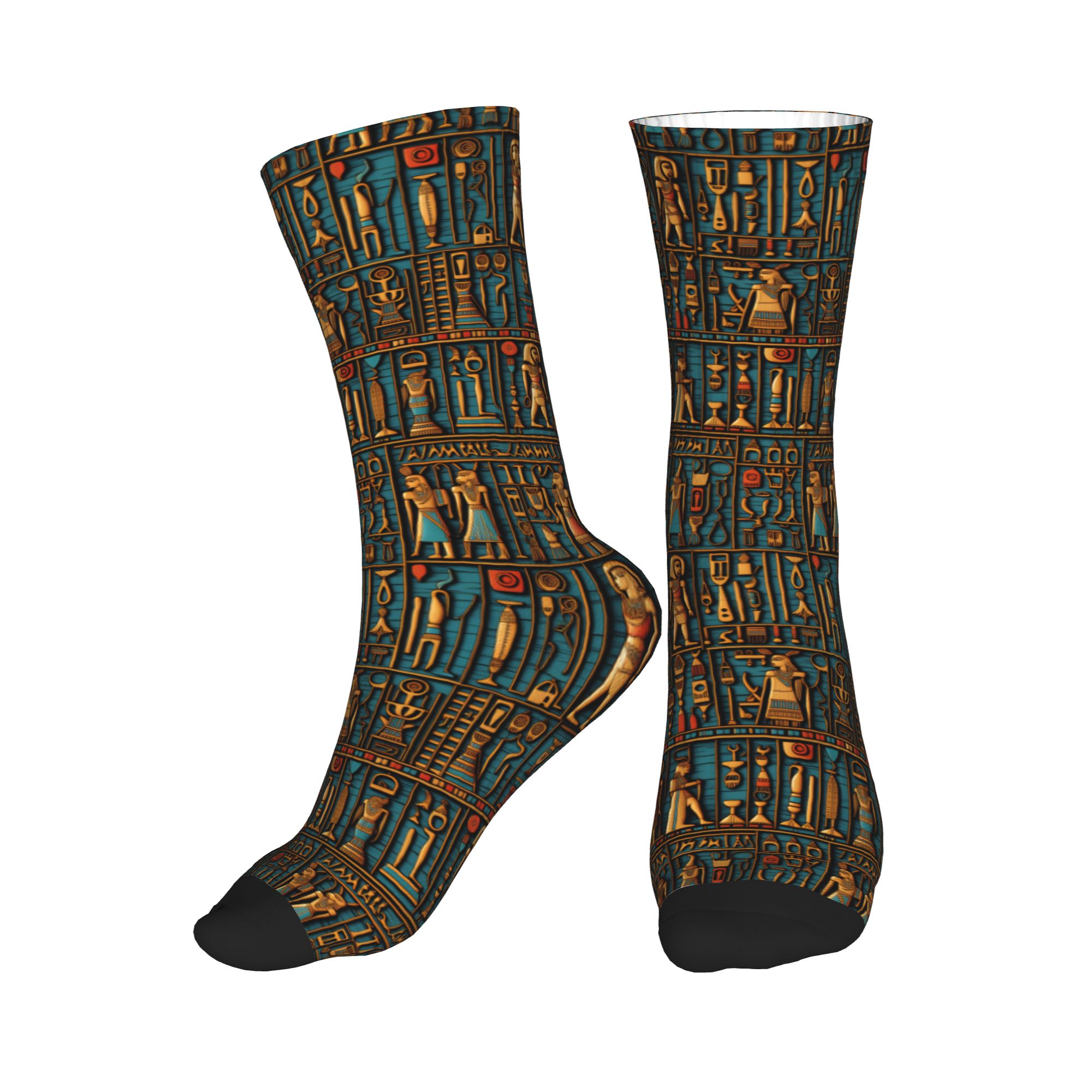 Meias masculinas com hieróglif - Dress Sock Men avaliação e preço