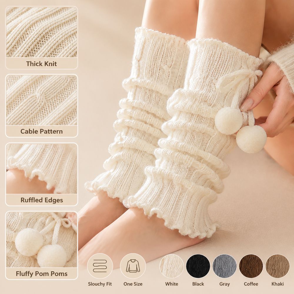 Aquecedores de Pernas de Tricô - Boot Sock Slouchy avaliação e preço